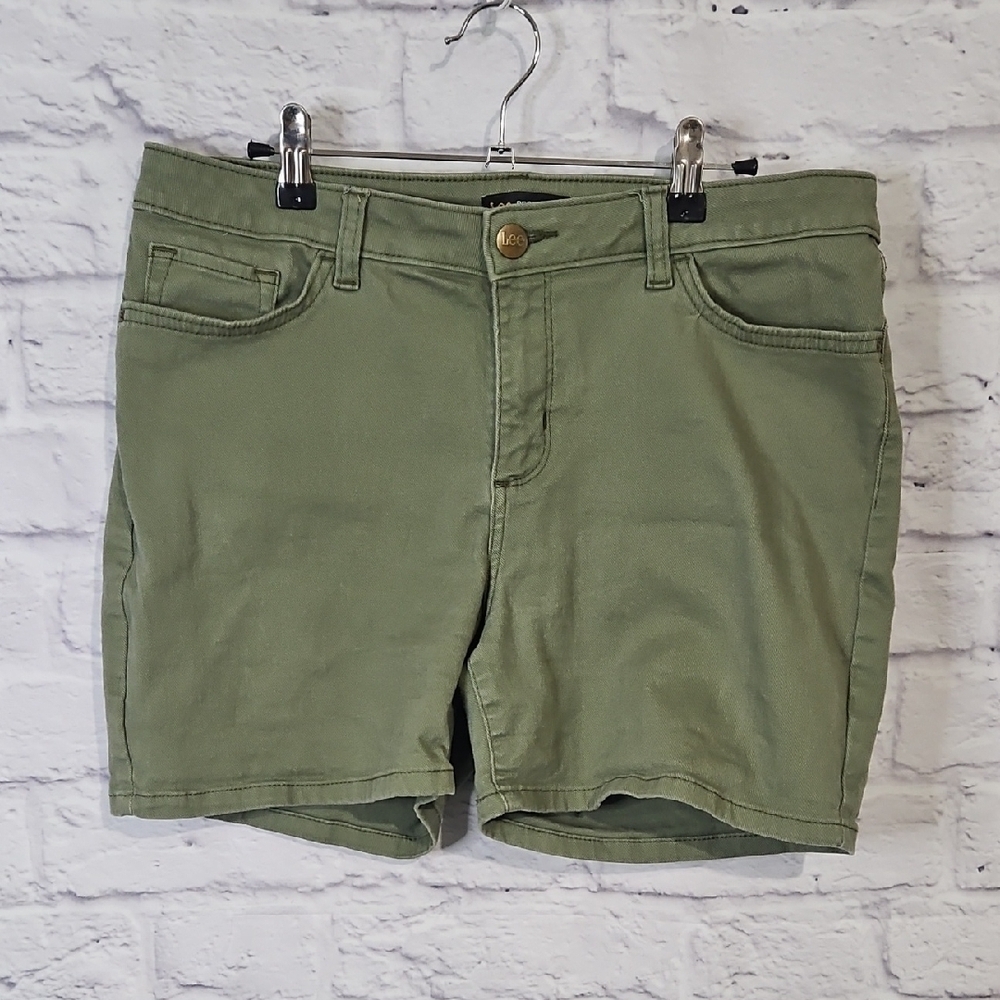 Lee Women's Green Jean Shorts